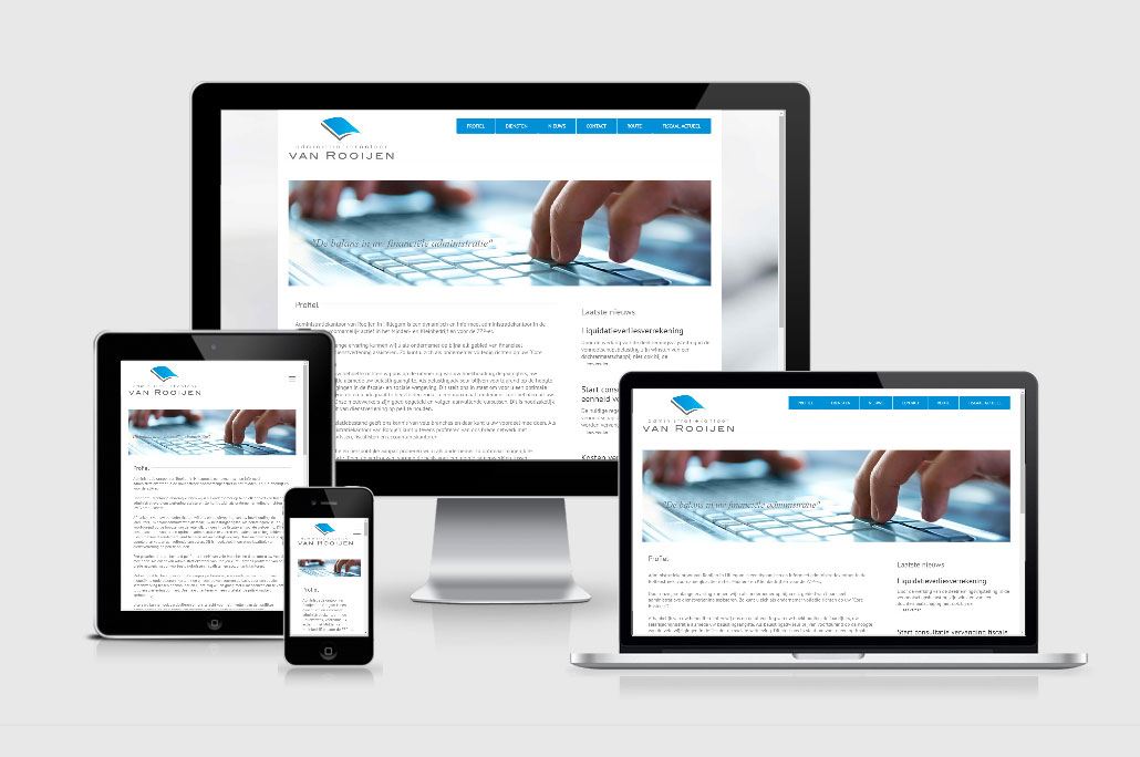 Wordpress website voor Administratiekantoor van Rooijen