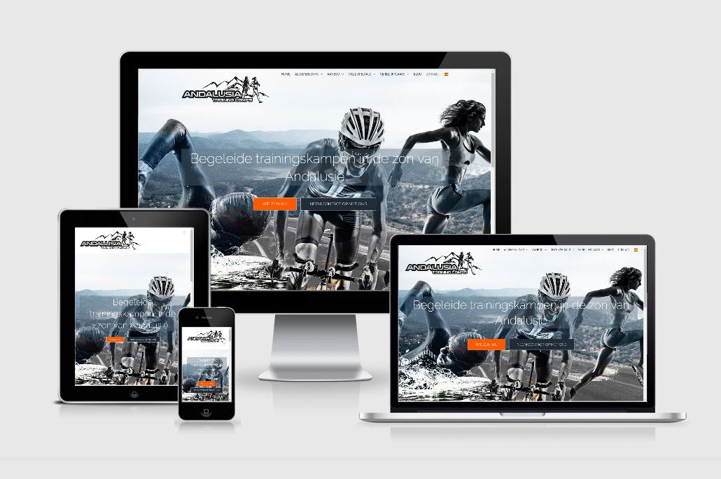 Wordpress website trainingskampen triathlon Spanje