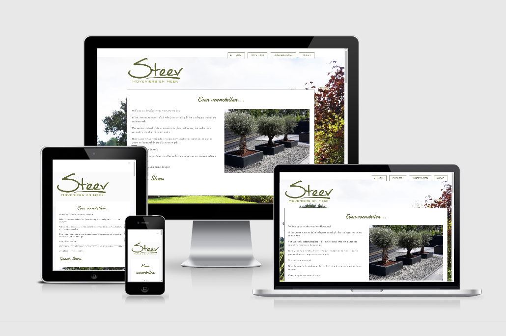 Wordpress website voor hoveniersbedrijf Steev Hoveniers