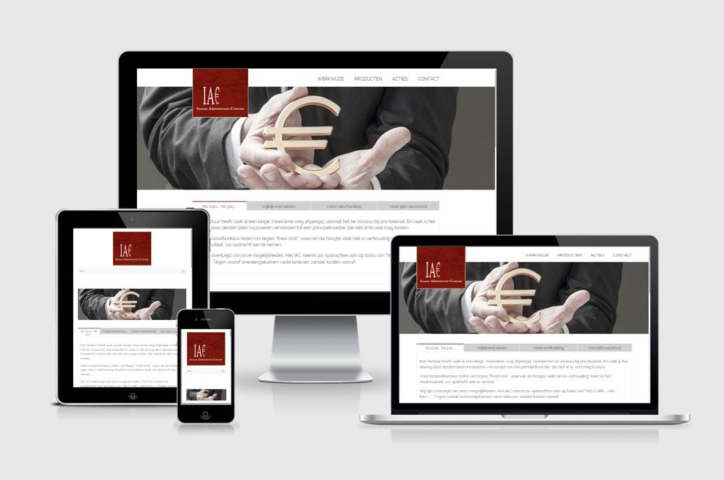 Wordpress website voor een incassobureau