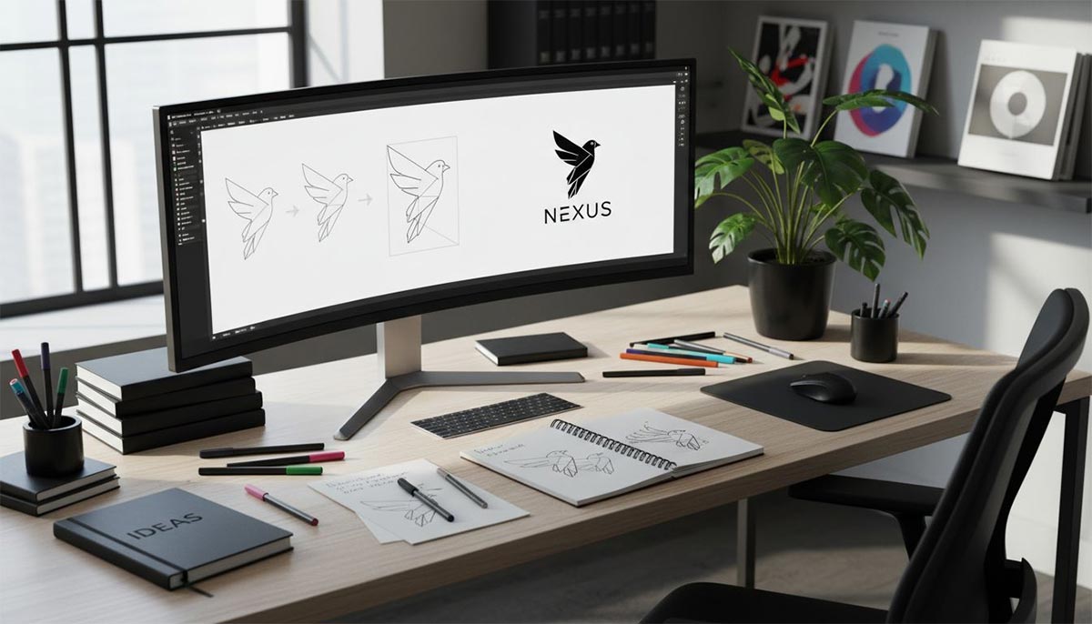 Maatwerk logo, van schets tot eindproduct