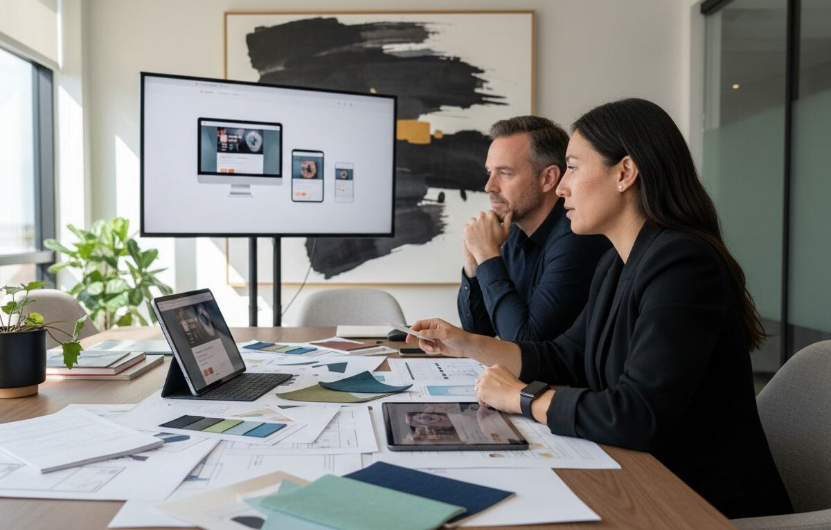 Webdesigners beoordelen website ontwerp